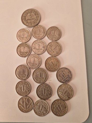 Lot pieces monnaies francaises - lot,