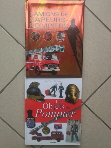Lot livres pompiers - livres,