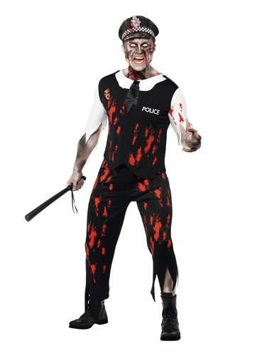 Zombie policier déguisement - -,