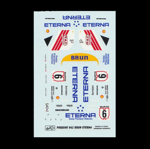 Decal jps porsche 962 - 962, brun