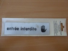 PLAQUE SIGNALÉTIQUE PLEXIGLAS VINTAGE 