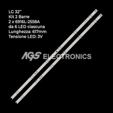 KIT 2 BARRES PNEU TV LED LG