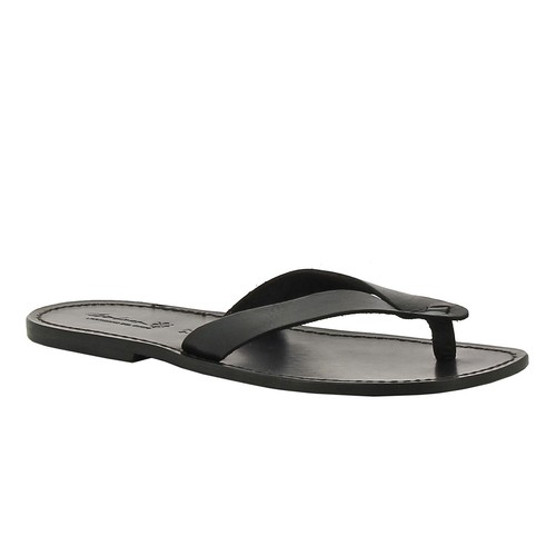 Tong homme cuir noir - en,