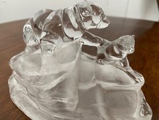 OURS ET OURSON SUR LA BANQUISE, CRISTAL D'ARQUES