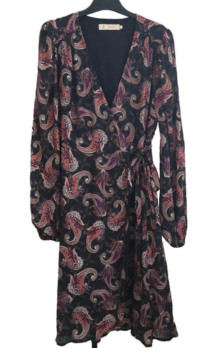 Robe volants poivre - en,