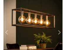 LAMPE INDUSTRIELLE SUSPENSION 4 ampoules
