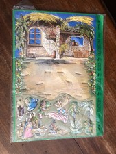 Crèche diorama à assembler Sage - Noël vintage - Neuf