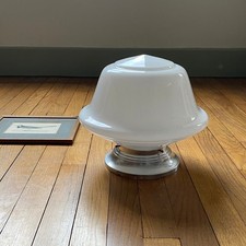 Grand plafonnier globe verre