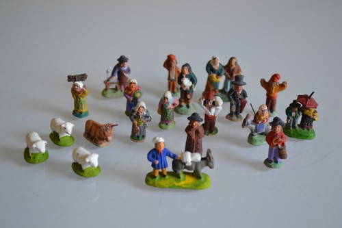 Lot anciens santons puces - lot,