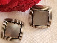 Duo boutons vintage coeur en