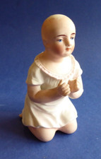 Figurine Poupee Bebe Piano Baby porcelain bisque biscuit Porcelaine h 13cm