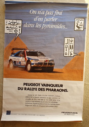 Affiche peugeot sport - peugeot, rallye