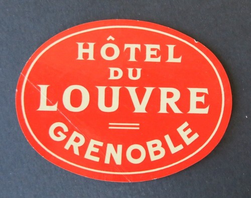 Ancienne étiquette hotel - étiquette, du