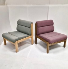 PAIRE DE FAUTEUILS CHAUFFEUSES VINTAGE 1960 SOCOL SOUVIGNET 60S LAINE & HETRE