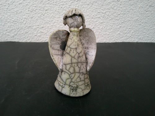 Figurine forme ange raku - figurine,