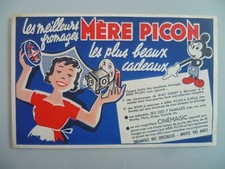 BUVARD PUBLICITAIRE  ANCIEN / FROMAGE MERE PICON CINEMAGIC DISNEY MICKEY