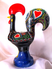 COQ de BARCELOS Portugal 25 cm Figurine Statuette Galo Portuguese Rooster Cock