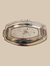 Légumier en argent massif anglais avec couvercle – poinçonné – style vintage