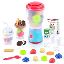 Blender Toy de Smoothies Set de Ustensile Cuisine Enfant avec Mixeur Jouets A...