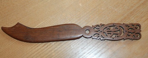 Ancien coupe papier bois - ancien,