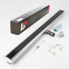 Caniveau Verre Noir 1200x70mm
