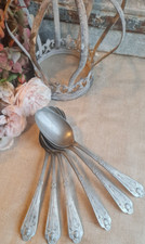 6 ANCIENNES CUILLERES ETAIN