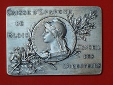 Plaque  "CAISSE D ÉPARGNE DE BLOIS CONSEIL DES DIRECTEURS "