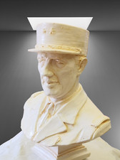 Buste artisanal du Général de Gaulle 📌5a.