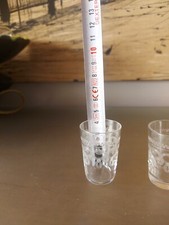 4 VERRES A LIQUEUR  EN CRISTAL