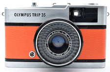 ▶️ N MINT OLYMPUS TRIP 35 Orange Point & Shoot 35mm Film Camera Japan...