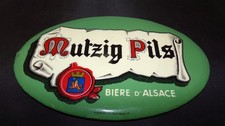 Ancien petit  glacoide  bière brasserie MUTZIG PILS Alsace,Gerrer 1959