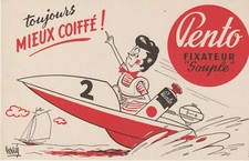 buvard Pento toujours mieux coiffé n°2 (bateau)
