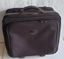 LONGCHAMP trolley marron toile/cuir valise de cabine tbeg taille 41/36/23 cm