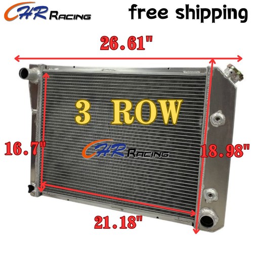 Row aluminum radiator - row, for