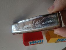 HOHNER SONNY BOY - HARMONICA métal chrome Bois MADE IN GERMANY Boîte plastique