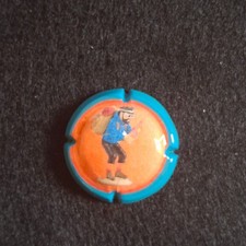 capsule de champagne FIGURINE TINTIN .CAPITAINE HADDOCK