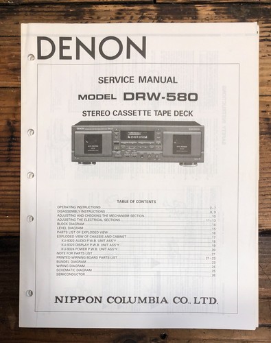 Denon drw 580 - denon, drw-580