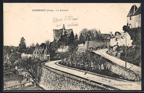 Cpa domfront rotonde et - cpa,