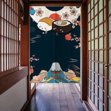 Japonais Porte Demi Rideaux