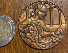 MÉDAILLE DE BERCEAU MERE ET