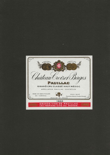 Etiquettes vin pauillac - vin,