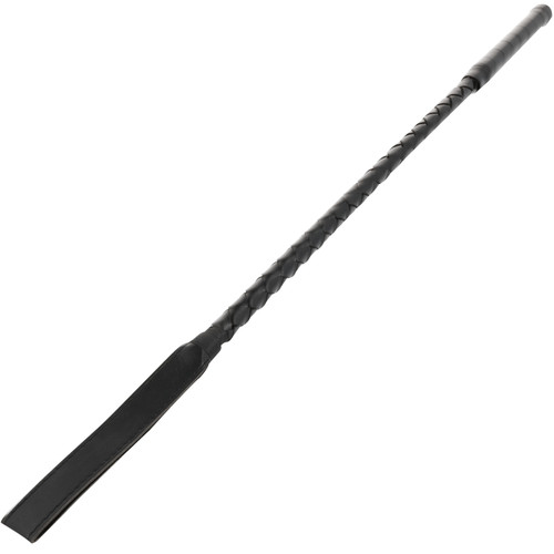Cravache bdsm cuir noir - cravache,