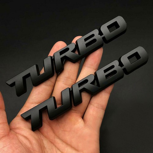Set metal turbo logo - 2x/set,