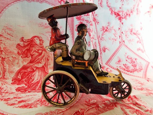 Jouet mécanique ancien - , tôle