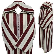 Djellaba capuche rayée - à,