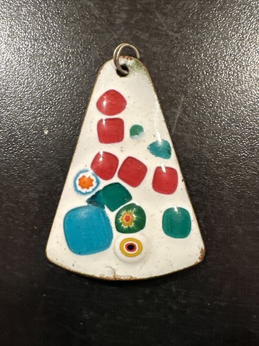 Job rare pendentif emaillée - pendentif,