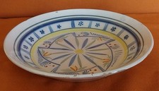 ASSIETTE CREUSE A DECOR FLORAL EN FAIENCE DE MALICORNE OU QUIMPER - XVIIIeme
