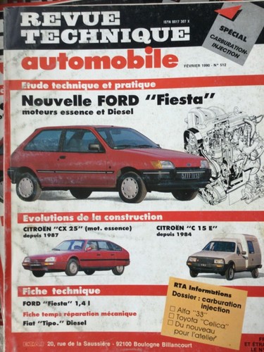 Revue technique automobile rta - automobile,