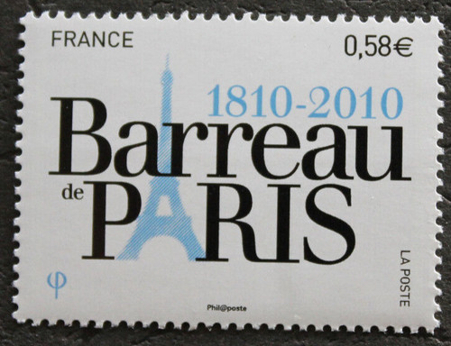 Timbre france barreau de - france,