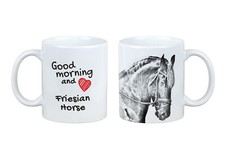 Cheval frison I tasse avec un cheval bonjour Art-Dog